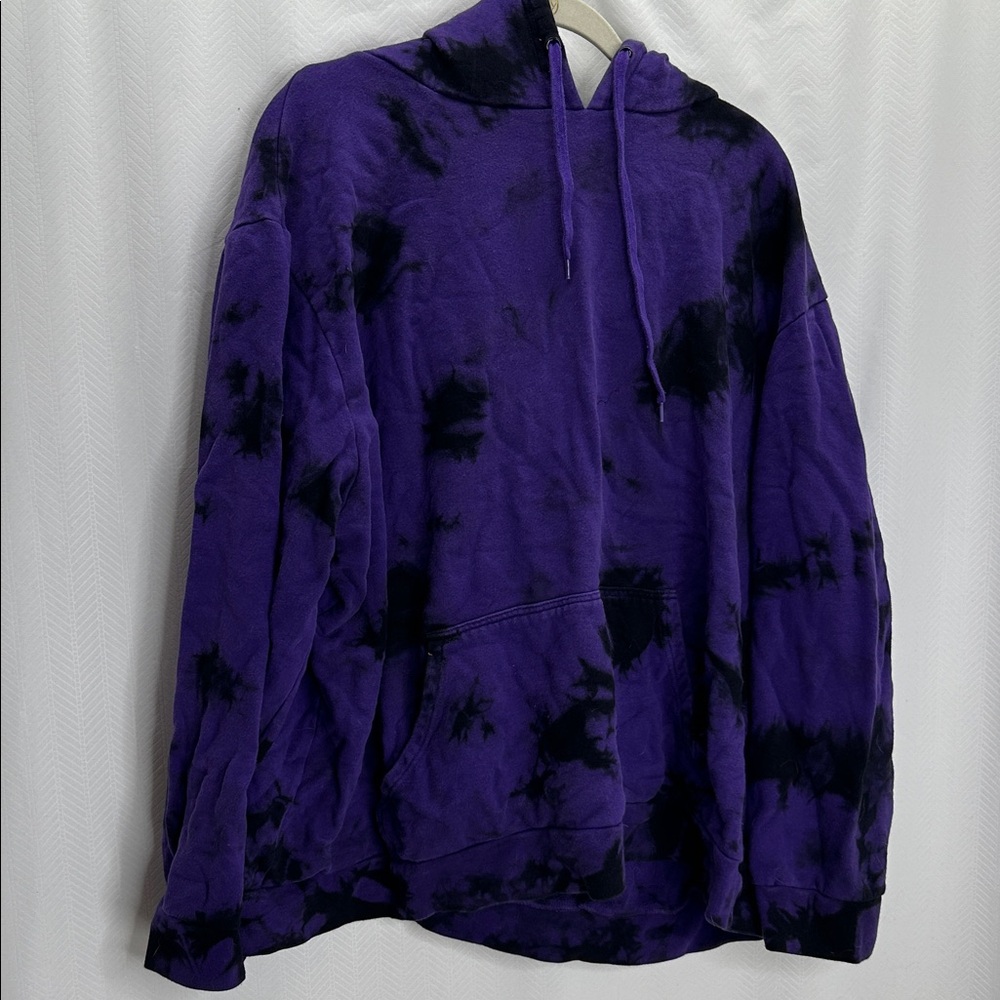 Black craft cult  Purple and Black Tie-Dye Hoodie 3x